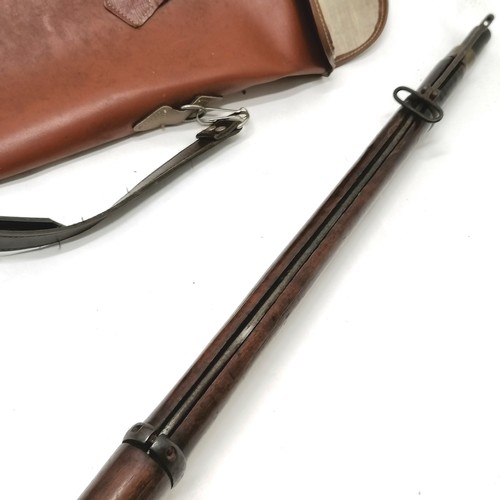 366 - Antique 1875 dated BSA & M Co percussion rifle with stamp to lock (Crown over GP) with original ramr... 