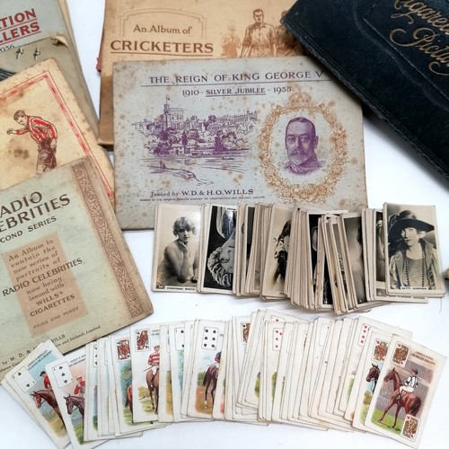 491 - Collection / qty of cigarette cards inc 2 x 1914 sets (no jokers) Wills Scissors Jockeys and Owners ... 