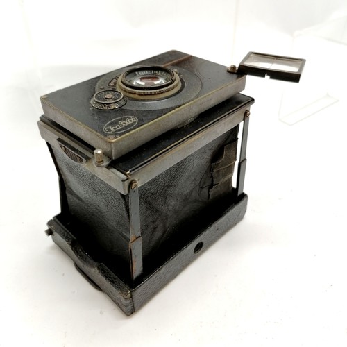 493 - Carl Zeiss Jena Nr 367925 Tessar 1:4,5 f=12cm antique camera with original carry case (with obvious ... 