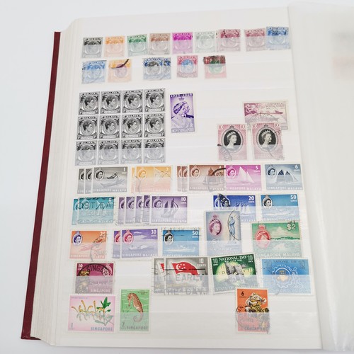 497 - Malaysia collection in red stockbook with various states inc Penang, Federated Malay States, North B... 