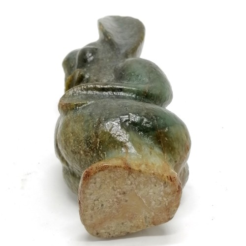 150A - Oriental (Chinese) archaic style jade boulder carving of a zoomorphic creature - 18.5cm high