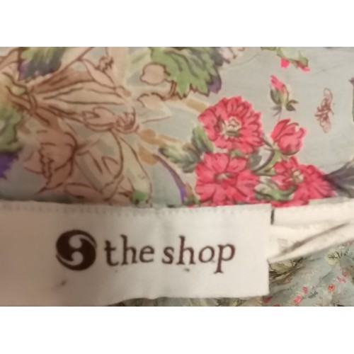 79 - Very large hand quilted vintage bedcover by The Shop in very good condition 265 x 240cm approx