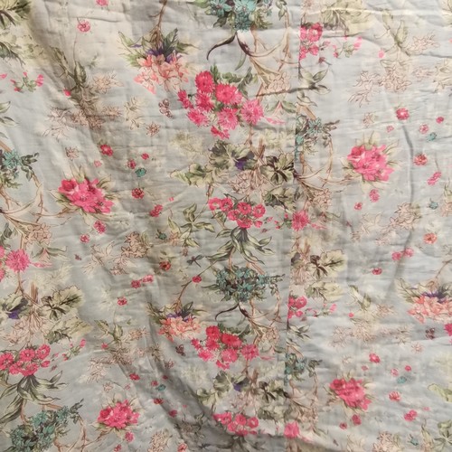 79 - Very large hand quilted vintage bedcover by The Shop in very good condition 265 x 240cm approx