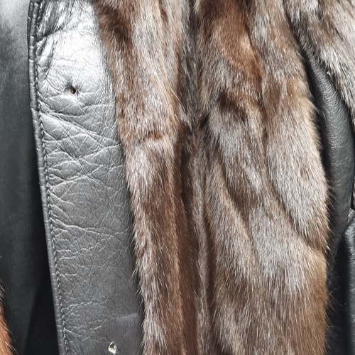 88 - 1930s Astrakan jacket with fox fur collar t/w vintage mink jacket and a squirrel and leather jacket ... 