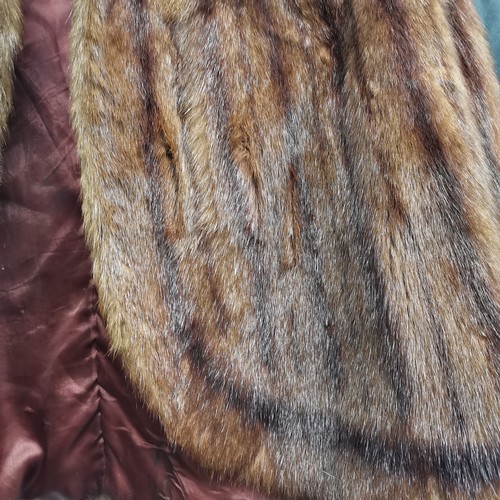 88 - 1930s Astrakan jacket with fox fur collar t/w vintage mink jacket and a squirrel and leather jacket ... 