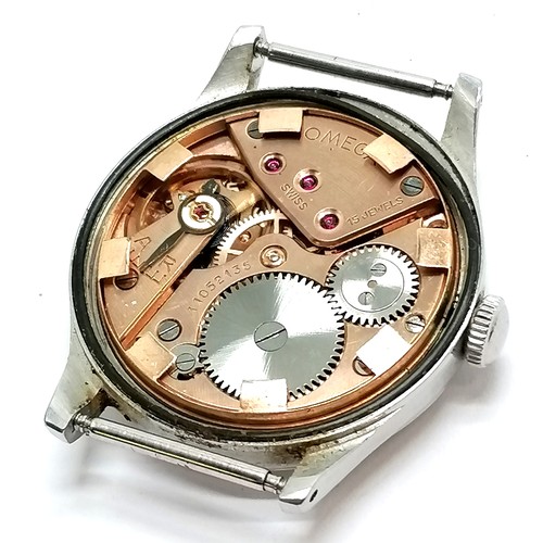 798 - Omega vintage manual wind stainless steel 32mm cased wristwatch 30T2 movement & running BUT WE CANNO... 