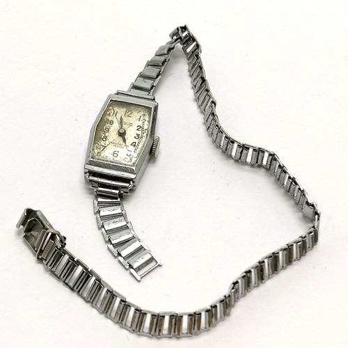 811 - Rolex Tudor Art Deco manual wind ladies wristwatch in a RWC case on a bonklip style bracelet - for s... 