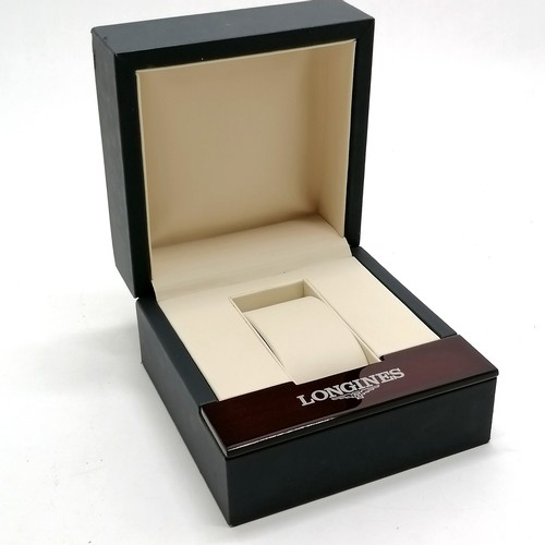 816 - Longines empty wristwatch box - 13cm x 13cm x 8cm- slight signs of wear