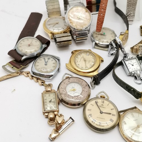 832 - Qty of mechanical wristwatches inc Smiths astral, Art Deco cima, automatic Timex etc - for spares / ... 