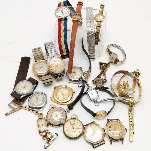 832 - Qty of mechanical wristwatches inc Smiths astral, Art Deco cima, automatic Timex etc - for spares / ... 