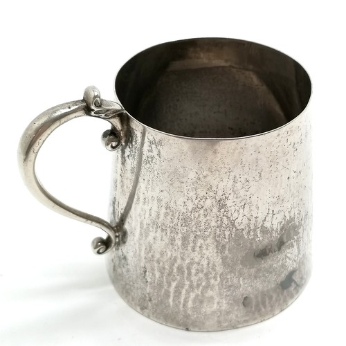 877 - 1915 (O) Chester silver tapered tankard by Keswick School of Industrial Art - 9cm high & 202g