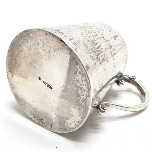 877 - 1915 (O) Chester silver tapered tankard by Keswick School of Industrial Art - 9cm high & 202g