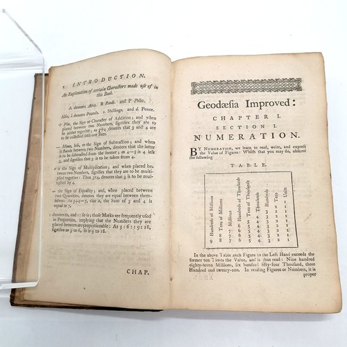 134 - 1771 book - 'Geodæsia Improved; or, a new and correct method of Surveying made exceeding easy in two... 