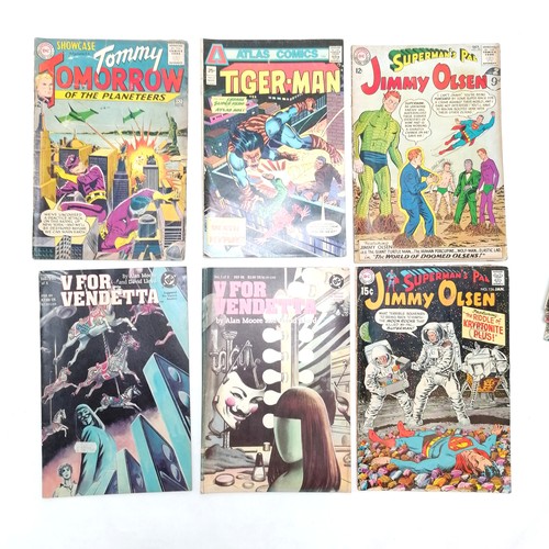 161 - Qty of USA comics inc silver age ~ 1963 Showcase presents Tommy Tomorrow of the Planeteers #46, 1988... 