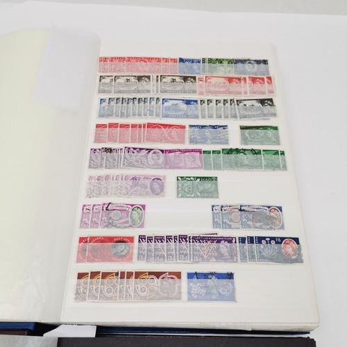 164 - 3 x stockbooks containing large qty of used QEII GB from 1953 to 2005