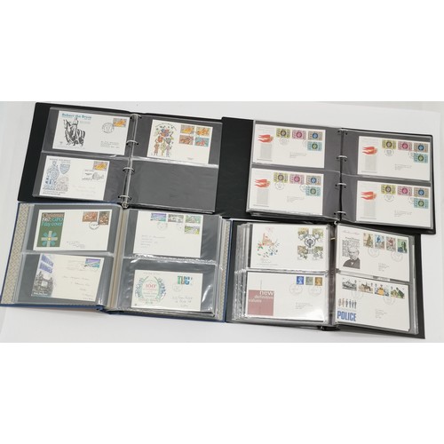 166 - 4 x albums of GB FDC's from 1961 to 1979 - mostly hand addressed but special handstamps included