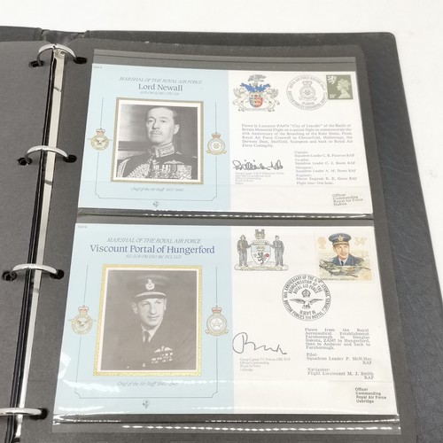 169 - Album containing complete collection of 22 x signed RAF Commanders covers