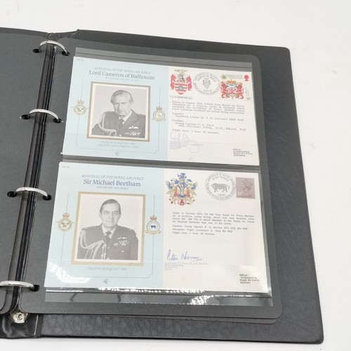 169 - Album containing complete collection of 22 x signed RAF Commanders covers