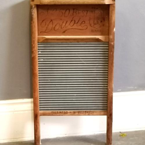 217 - Antique pine advertising washboard 