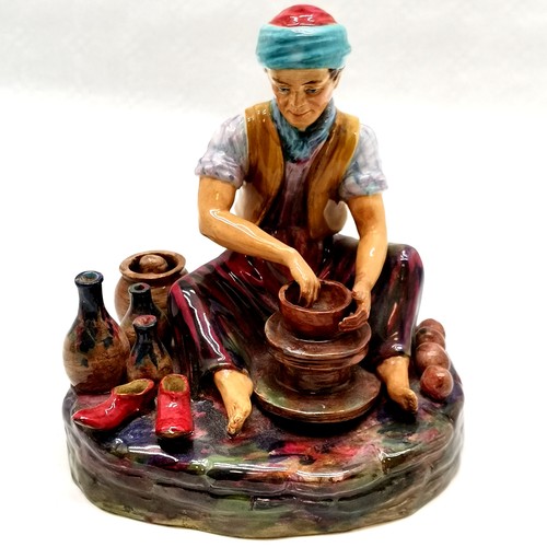 11 - Studio Pottery Figure by Reg Johnson of an Afganistan (Afghanistan) Potter 19.5 cm high & no obvious... 