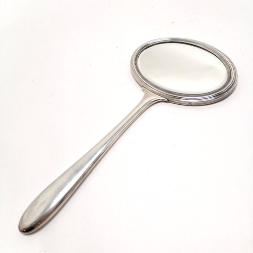 78 - Unusual Swedish double sided hand mirror with long handle marked GAB NS (Guldsmeds Aktiebolaget) - 2... 