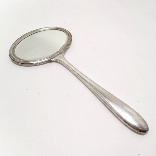 78 - Unusual Swedish double sided hand mirror with long handle marked GAB NS (Guldsmeds Aktiebolaget) - 2... 