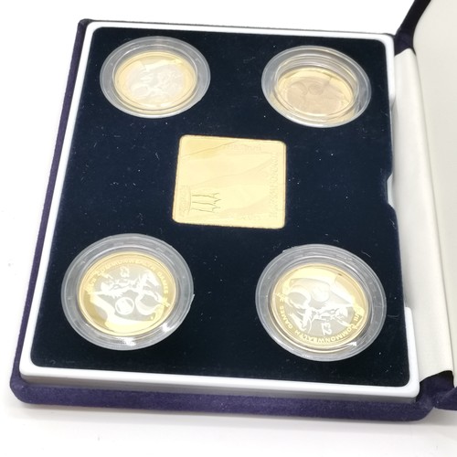 55 - 2002 Manchester Commonwealth Games cased set of 4 x £2 coins