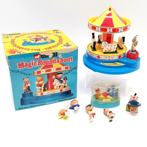 1 - Corgi Magic roundabout Carousel, in original box, play worn condition, complete and working, t/w Cor... 