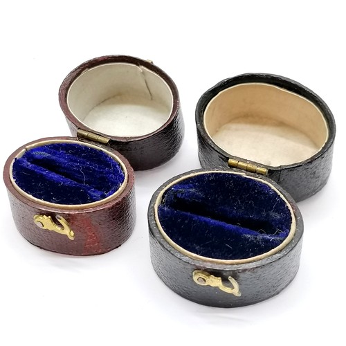 632 - 2 x Georgian ring boxes - no obvious damage