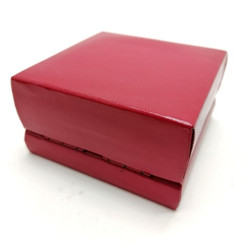 726 - Omega vintage empty watch box - 10cm x 10cm x 5.5cm ~ slight wear to bottom edge otherwise no obviou... 