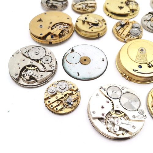 738 - Qty of antique pocket watch movements inc Richard Finney (Kirkdale), Andrew Campbell (63 Cheapside, ... 