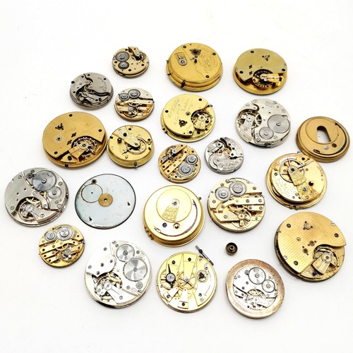 738 - Qty of antique pocket watch movements inc Richard Finney (Kirkdale), Andrew Campbell (63 Cheapside, ... 