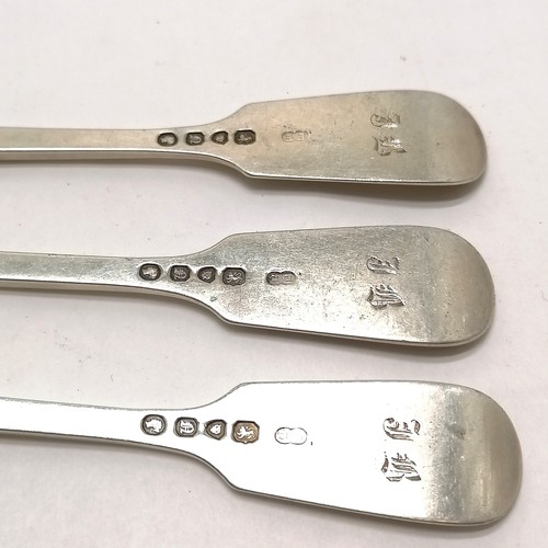 755 - 5 x silver forks (2 x 1830 by John, Henry & Charles Lias and 3 x 1848 by Elizabeth Eaton) - 17.5cm &... 