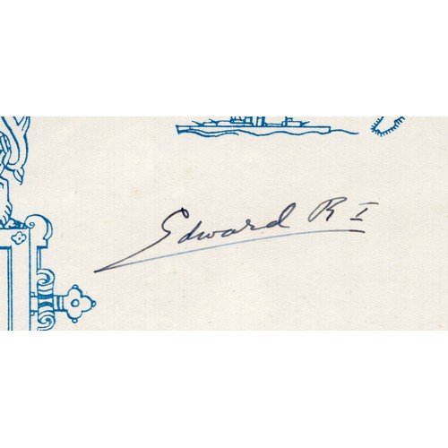 22 - Edward VIII (Edward Albert Christian George Andrew Patrick David (1894–1972)) book hand signed by hi... 