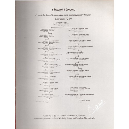 23 - Princess Diana hand signed 1981 booklet 'The Prince and Princess of Wales' (28cm x 21.5cm) ~ Diana F... 