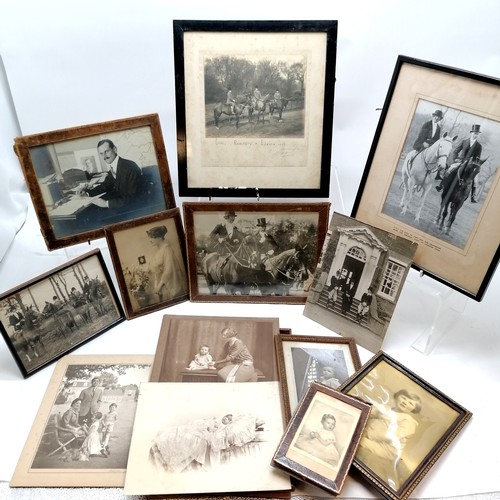 24 - Qty of framed family photographs relating to banker / cricketer George Henry de Vere Drummond (1883-... 