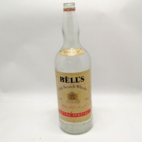 53 - Vintage 4.5L Bells Scotch whisky empty bottle 50cm high-(not including port bottle)