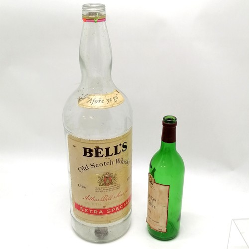 53 - Vintage 4.5L Bells Scotch whisky empty bottle 50cm high-(not including port bottle)