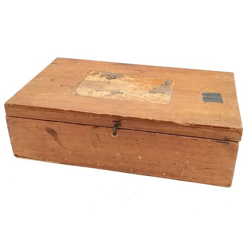 64 - Antique Hamleys boxed part table croquet set - 39cm x 23cm x 12cm ~ obvious losses / damage ~ restor... 