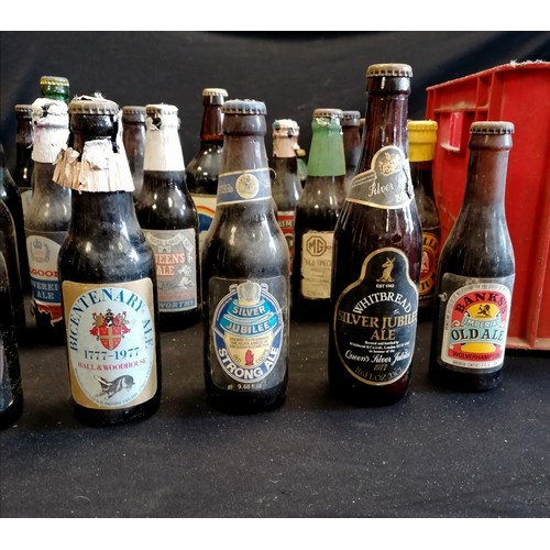 73 - Collection of vintage collectable beers / ales inc Silver Jubilee courage, Indian coope, Hall and Wo... 