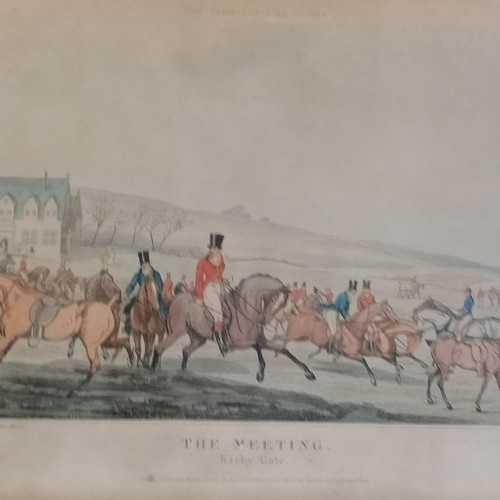 114 - Set of 4 x 1824 'The Leicestershire covers' hunting prints by Thomas Sutherland (1785–1838) after He... 