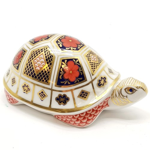 146 - Royal Crown Derby Turtle 12.5cm long x 7.5cm wide. No obvious damage