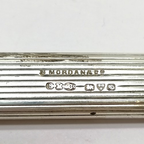 265 - Sampson Mordan Chester silver hallmarked propelling pencil holder - 8cm & 9.7g total weight