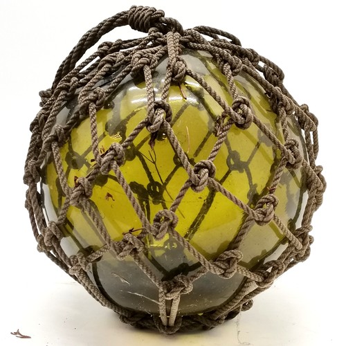 189 - Two large vintage glass net floats approx 39cm diameter in good used condition
