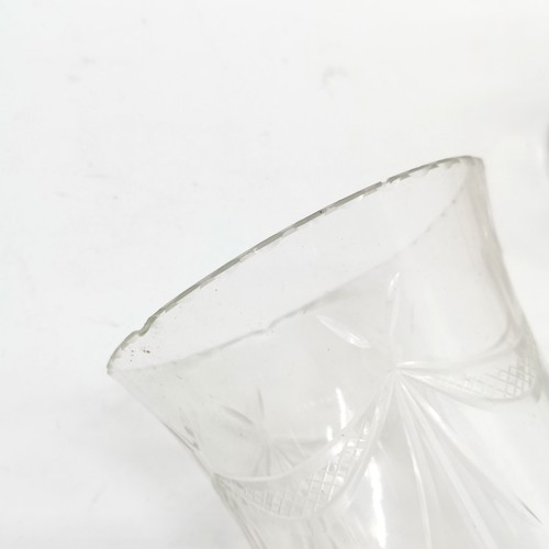 190 - Claret jug, 29cm high, Pair of glass candlesticks, t/w a collection of assorted glassware and china.