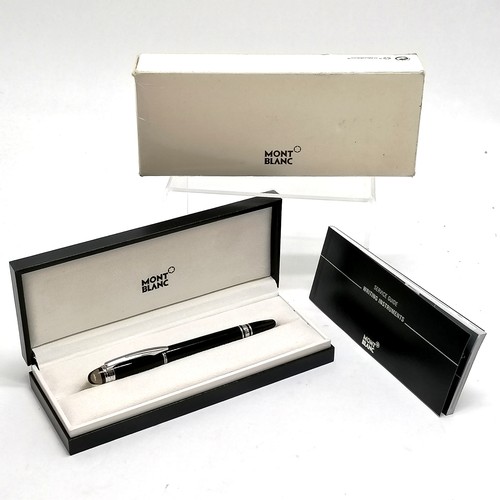 202 - Mont Blanc Starwalker precious resin fineliner in original box with instructions and outer box (a/f)... 