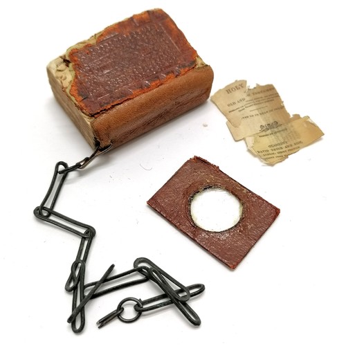229 - Miniature bible (4cm high & a/f) printed by David Bryce with original magnifier