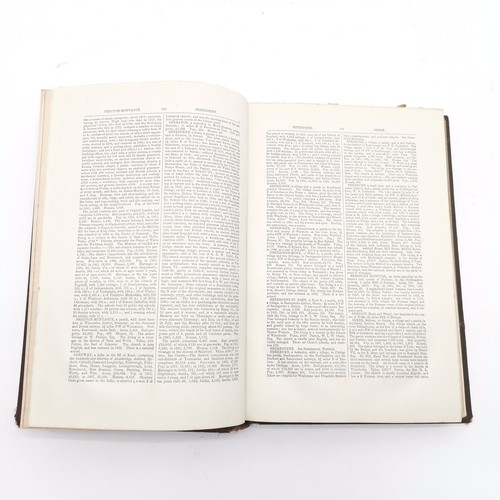 233 - 1874 set of 6 x Imperial Gazetteer of England and Wales books t/w 1895 Times Atlas, Imperial Atlas o... 