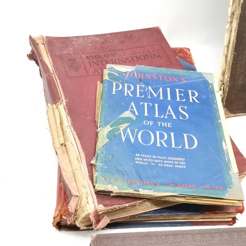 233 - 1874 set of 6 x Imperial Gazetteer of England and Wales books t/w 1895 Times Atlas, Imperial Atlas o... 