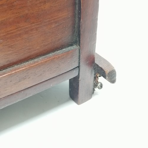 235 - Antique coopered bottle 32cm high T/W a mahogany small magazine rack  38cm x 33cm x 24cm deep A/F an... 